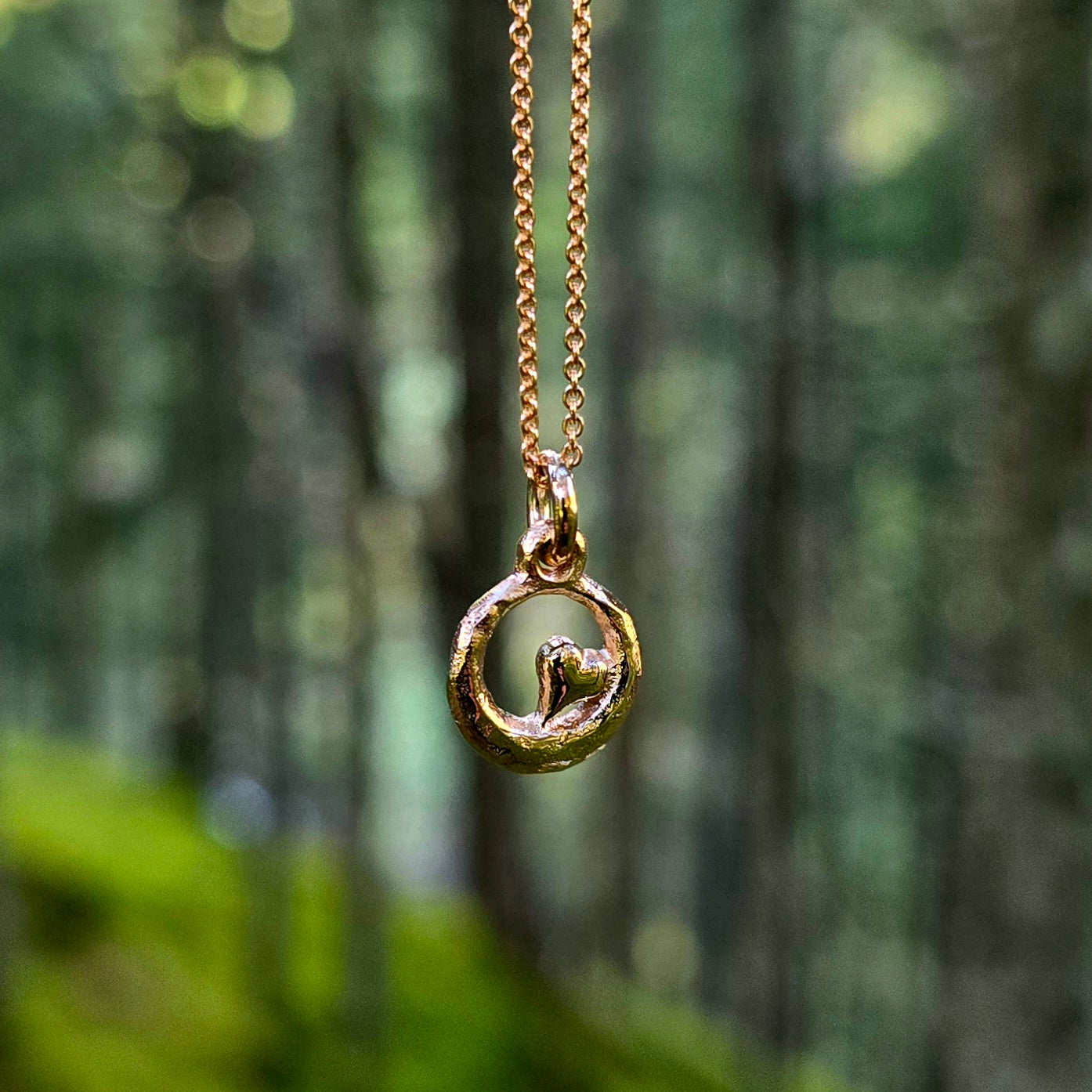 Samhald hjartero - 14k gull