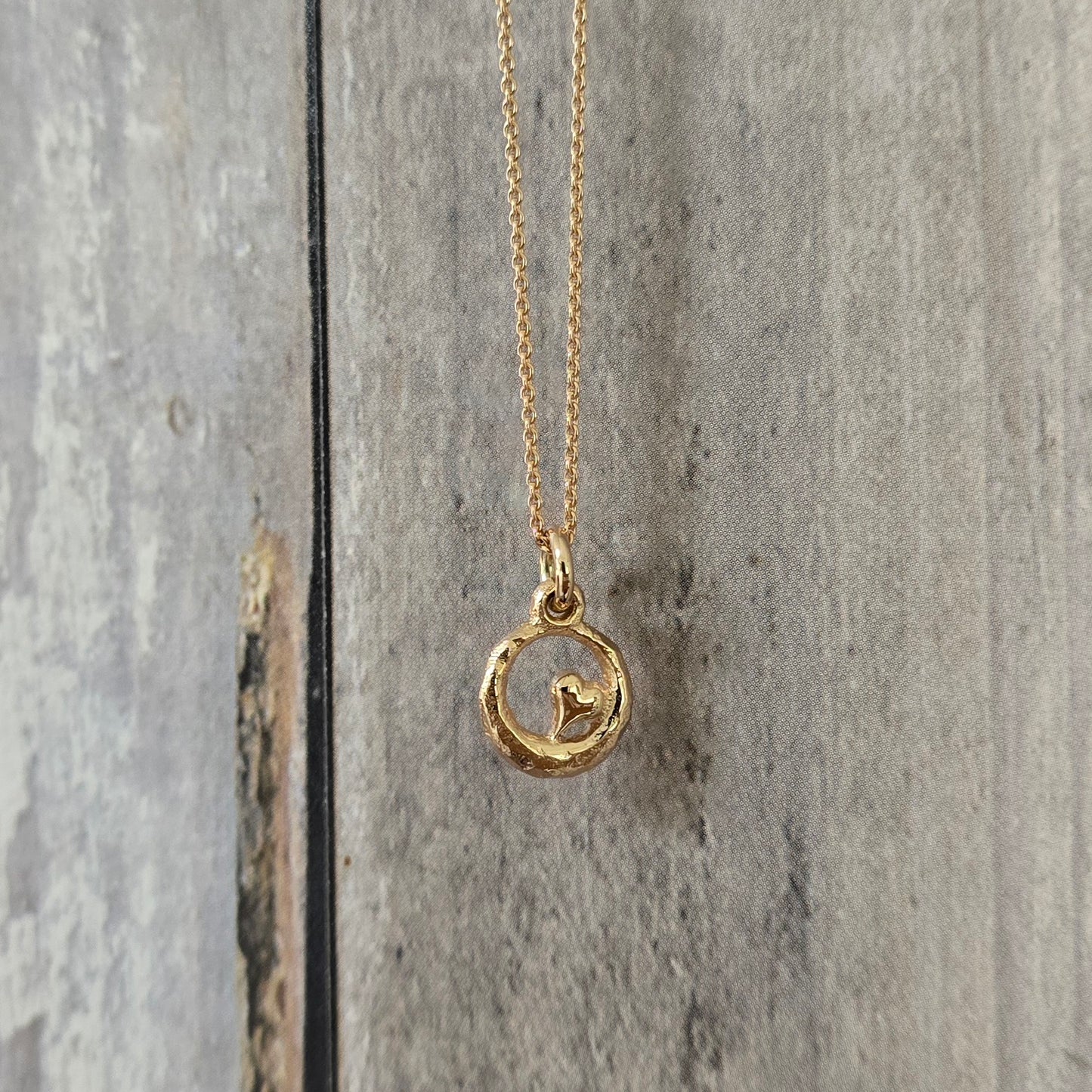 Samhald hjartero - 14k gull