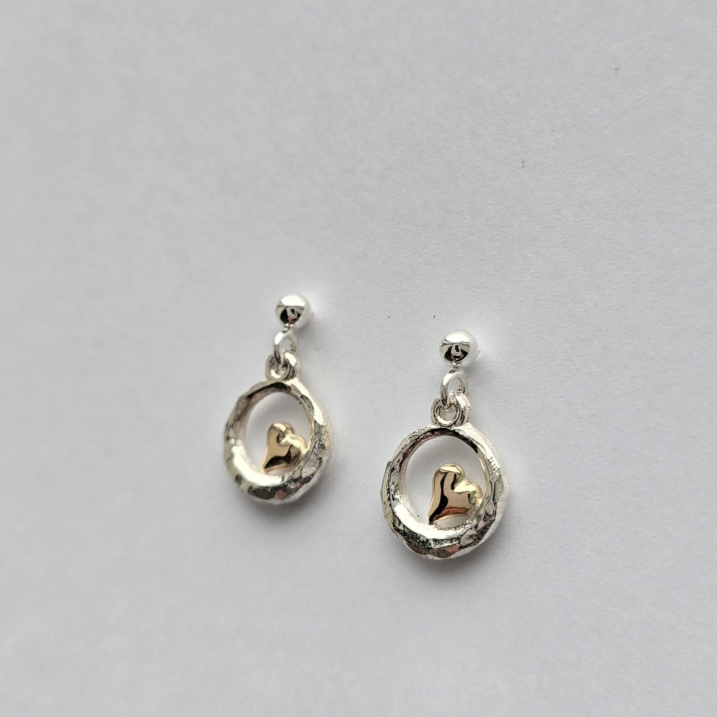 Samhald hjartero øyrepynt - gullhjarte