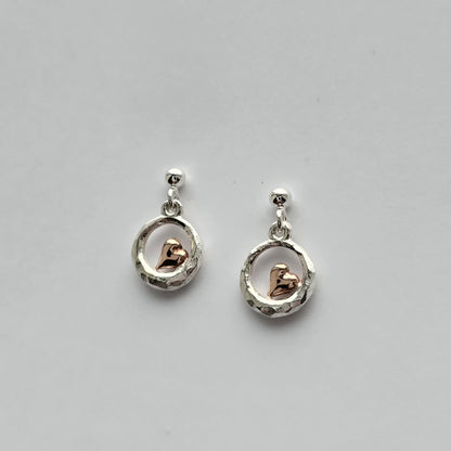 Samhald hjartero øyrepynt - gullhjarte