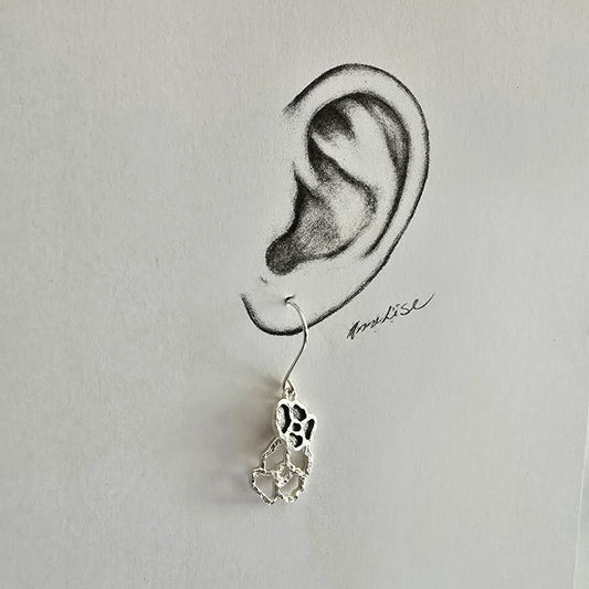 Valmue Erindring - dobbel øyrepynt