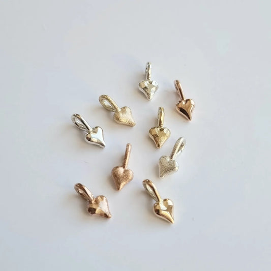 Attåt-hjarte i 14k gult gull