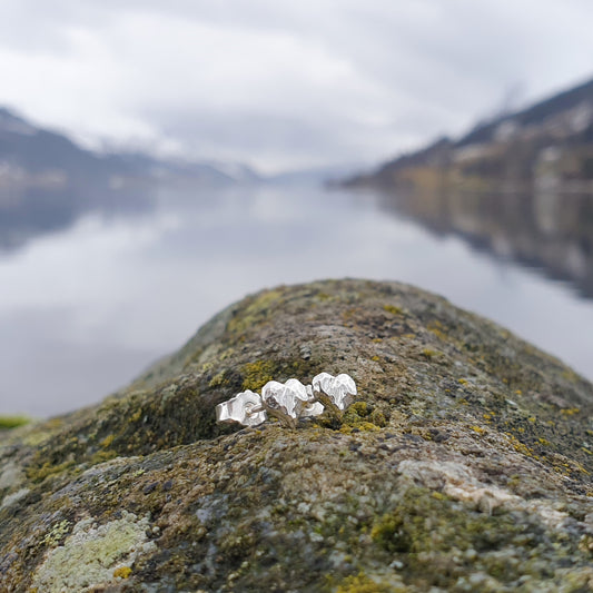 Hjarte miniatyr øyrepynt